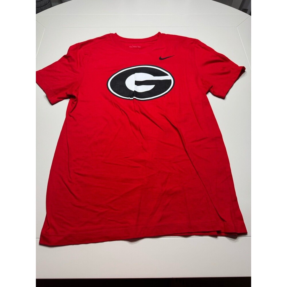 Georgia Bulldogs Nike T-Shirt Men M Red Performance Short Sleeve Crew DRI-FIT